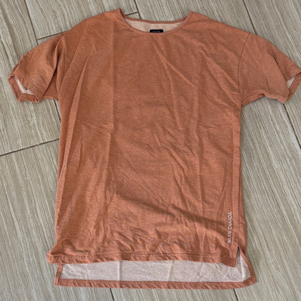 Casual Short Sleeve Tee in Warm Orange
